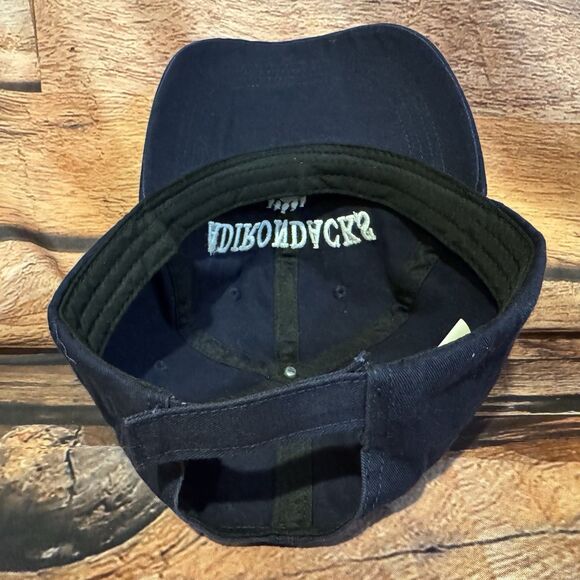 Adirondacks Bear Paw Navy Blue Baseball Cap Hat Embroidered Outdoor Hiking Camp - Picture 5 of 8